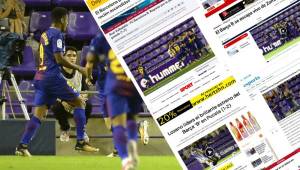 La prensa internacional se rindió ante la destacada actuación del hondureño Antony 'Choco' Lozano tras su gol y asistencia en el triunfo del Barcelona B ante Valladolid.