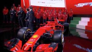 El nuevo automóvil de la escudería Ferrari para el 2018.