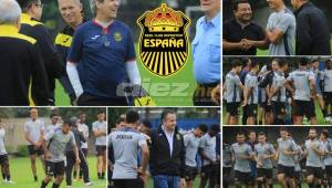 Luego de la renuncia de Martín García, el colombiano Carlos Restrepo ha tomado las riendas del Real España y este lunes ha sido su primer entreno.