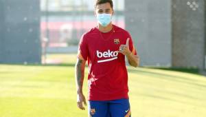 Coutinho llegó a la Ciudad Deportiva del Barcelona para entrenarse con el club.