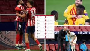 Atlético de Madrid sumó 62 unidades en la tabla de posiciones de la liga española.