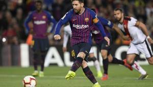 Messi anotó el segundo tanto del Barcelona desde los 11 pasos.