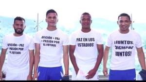 Jugadores de Motagua y Olimpia dan el ejemplo y se unen para pedir un alto a la violencia en los estadios.