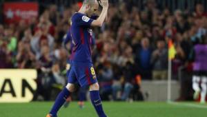 Iniesta disputó su último clásico contra el Real Madrid.