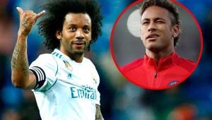 Marcelo le dio la bienvenido a Neymar en el Real Madrid.