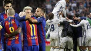 Barcelona y Real Madrid pelean el primer lugar en el fútbol español.