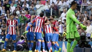 Antoine Griezmann marcó el gol del empate para el Atlético de Madrid en el Bernabéu ante Real Madrid. FOTOS: AFP