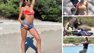 Melissa Satta y Kevin Prince Boateng se la están pasando de maravilla en Cerdeña, una maravillosa isla italiana. La presentadora de TV volvió a impresionar con su figura.