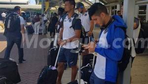 Marco Tulio Vega y Matías Galvaliz hicieron su viaje con el Motagua.