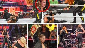 En un conflicto personal Ronda Rousey y Becky Lynch se dieron a 'muletazos' en los rines de WWE. Lynch no podía luchar debido a una lesión de rodilla pero eso no las detuvo para mostrarse el odio que se tienen ambas.