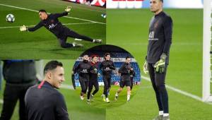 Tres meses después, Keylor Navas vuelve a la que fue su casa, el Santiago Bernabéu. El arquero volvió a pisar el césped del estadio en el entrenamiento del PSG previo a medirse al Real Madrid por la Champions League.