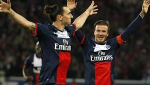 Zlatan y Beckham fueron compañeros en el París Saint-Germain.