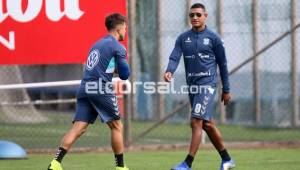 Bryan Acosta con las gafas oscuras en el entrenamiento del Tenerife. Foto: eldorsal.com