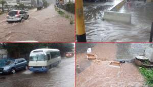 La capital de Honduras, Tegucigalpa, se inundó este domingo debido a una fuerte lluvia este domingo.