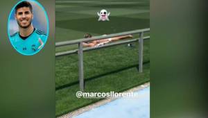 Marco Asensio grabó a Marcos Llorente en calzoncillos bronceándose en el campo de entrenamiento del Real Madrid.
