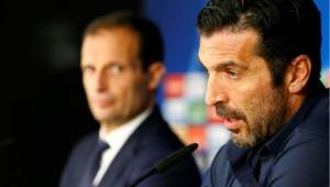 Buffon no pudo evitar hablar de su retiro previo al juego ante el Real Madrid.