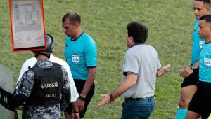 Héctor Vargas insultó a los árbitros del Marathón-Real España.