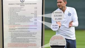 Frank Lampard quiere jugadores disciplinados en todos los aspectos y es por ello que para esta temporada, que es la primera como entrenador del club, ha impuesto reglas claras y multas altas para los futbolistas que no cumplan con sus disposiciones.