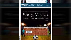 Esta fue la portada de un diario alemán que desató la molestia en México previo al partido contra los germanos en Rusia 2018.