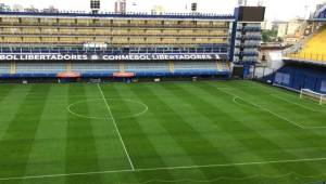 La cancha de La Bombonera mejoró en las últimas horas y hoy se jugará la final de Libertadores.