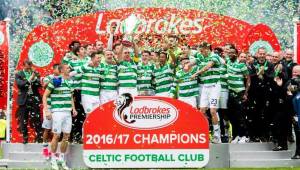 El Celtic festejó en su casa y ante su afición el título de Liga. Ahora le apuntan a la final de Copa. Foto @BBCSportScot