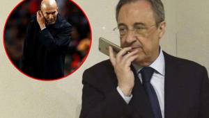 Florentino Pérez estaría estudiando la posibilidad de destituir a Zidane debido a los malos resultados.