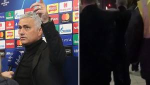 Mourinho caminó menos de medio kilómetro rumbo a Old Trafford debido a que el autobús del United estaba atascado en el tráfico.