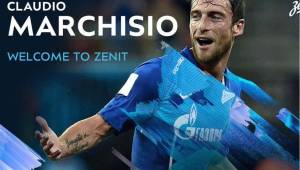 Así presentó el Zenit de Rusia a su nuevo jugador, Claudio Marchisio.