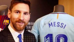 Messi no ocultó su emoción de renovar con el Barcelona.