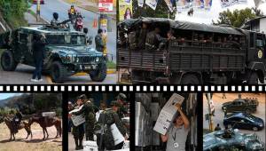 Las Fuerzas Armadas de Honduras, han militarizado todo el país y desde este momento los operativos en las principales ciudades se encuentran por todos lados. Hay ley seca porque este domingo se eligen las nuevas autoridades. Fotos AFP
