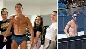 Cristiano Ronaldo pasa la cuarentea por el coronavirus en su casa de Portugal junto a su familia.