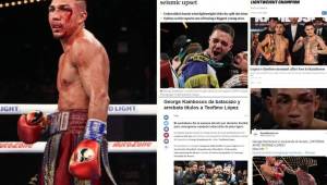 El boxeador hondu-americano Teófimo López perdió sus títulos del peso ligero ante el australiano George Kambosos que es halago por la prensa, contrario a su rival quien dio 'la mayor decepción' del año. Así reaccionan los medios internacionales tras la pelea.