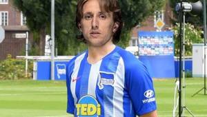 El Hertha Berlín quiso bromear con la llegada de Luka Modric.