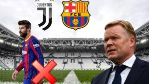 Barcelona presenta bajas de peso para el partido del miércoles (2:00 pm de Honduras) ante la Juventus en Turín por la Champions League. Koeman solo tiene dos centrales disponibles.