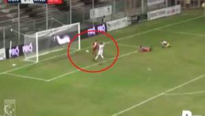 Así fue el gol de Rigo Rivas con el Reggina en la serie C de Italia.