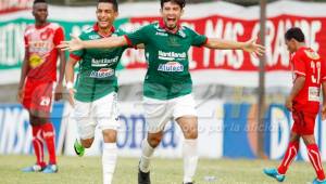 Rambo de Rodríguez anotó el primer gol de Marathón y provocó el penal que le dio el triunfo a los verdolagas.