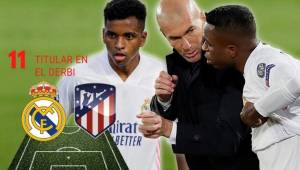 Real Madrid juega este sábado (2:00 pm de Honduras) ante el Atlético de Madrid, líder de la liga española. Zidane ya tendría claro su 11. Recupera a dos jugadores que estaban lesionados y eran titulares.