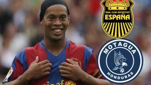 Ronaldinho llegará a Honduras el 28 de julio y el 30 jugará un partido con Motagua y Real España. El brasileño jugará un tiempo con cada equipo y acá analizamos que equipo será mejor con la presencia del carioca,