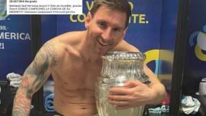 Lionel Messi ahora tiene la foto con más 'like' en la historia de Instagram.