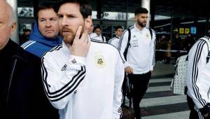 Messi no se entrenó con sus compañeros y es duda para el partido amistoso contra España.