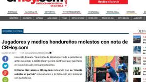 Periódico de Costa Rica publicó hoy una nota aclaratoria, el error fue haber empleado mal el titular.