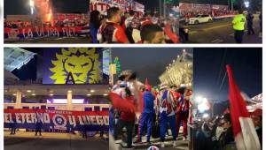 Los aficionados del Olimpia en Estados Unidos se volvieron a lucir en las afueras del Exploria Stadium. Llegaron en gran número para brindar su apoyo previo con Tigres por el boleto a la final de Liga de Campeones Concacaf.