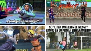 Los memes del primer entrenamiento de Messi con el PSG hacen pedazos a Sergio Ramos. Para morir de la risa.