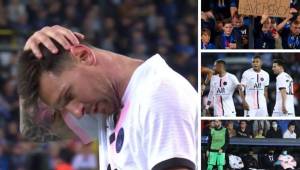 Las imágenes que dejó el empate del PSG 1-1 ante el Club Brujas en la Champions League. Todas las miradas estuvieron en Messi.