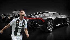 Cristiano Ronaldo (34) podría ser el dueño del Bugatti 'La Voiture Noire', el nuevo modelo de la prestigiosa y exclusiva marca francesa que fue presentado el pasado mes de marzo en el Salón del Automóvil de Ginebra para conmemorar su 110 aniversario. I