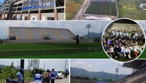 El estadio Emilio Williams Agasse fue inaugurado el viernes en Choluteca por autoridades del gobierno de Honduras y este sábado recibe su primer partido oficial de Liga Nacional.