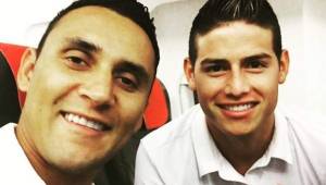 Keylor Navas y James Rodríguez siempre han mostraso su buena amistad en redes sociales.
