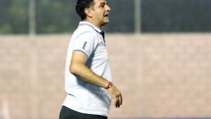 El entrenador del Motagua, Diego Vázquez no salió muy contento con el arbitraje de Melvin Matamoros que pitó el partido ante Olimpia en Choluteca.