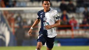 El defensor hondureño Denil Maldonado no ha tenido participación en la Liga MX con el Pachuca de México. El préstamo finaliza en diciembre. Foto cortesía