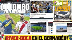 La noticia de que la final de la Copa Libertadores se jugará en el estadio Santiago Bernabéu fue el principal titular de los periódicos del mundo.